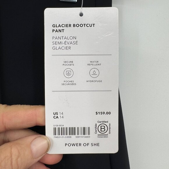 Athlete Glacier High Rise Bootcut Pant woman’s size 14 snow weather outdoors wa - Picture 7 of 16